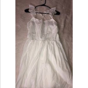 Boho chic white dress